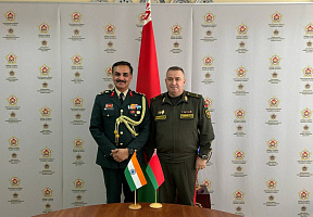 Встреча с военным атташе при Посольстве Республики Индия в Российской Федерации и Республике Беларусь (по совместительству)