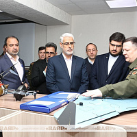 Представители иранской делегации посетили НИИ Вооруженных Сил и Военную академию Республики Беларусь